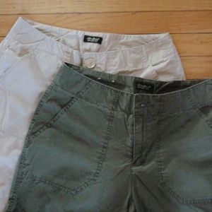 2 Eddie Bauer Merci Fit Capris SIZE 8